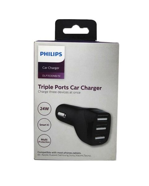 Triple Port Car Charger - Bundle of 2