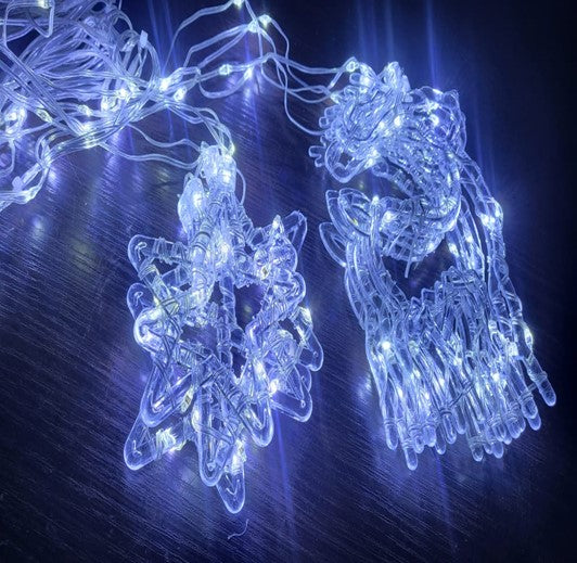 ZYF-33 Star And Reindeer LED Fairy Curtain Ligh… - Bundle of 3