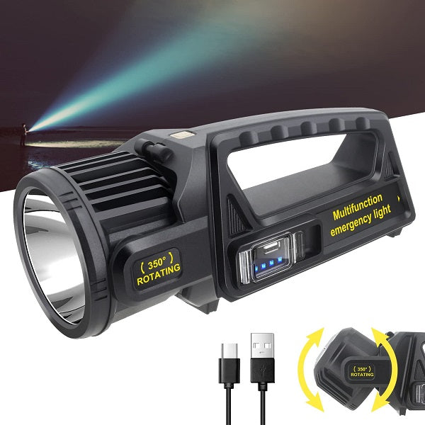 W5167 Solar Powered Rotating Dual LED + COB Lig… - Bundle of 2