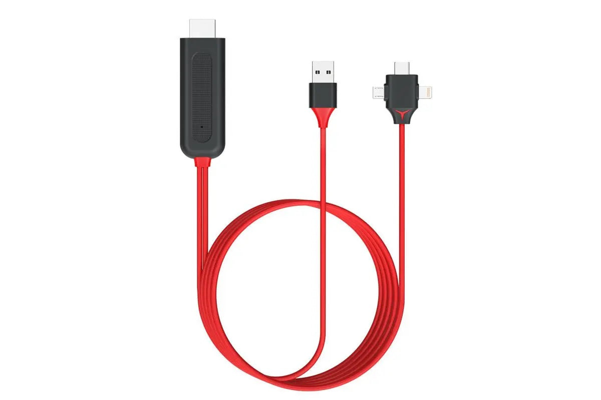 L7-7 3 in 1 HDMI Cable With USB Power, Type C, …