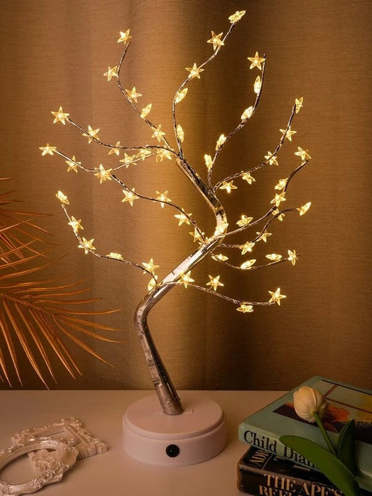 D-6 60 LED Star Tree Table Lamp With Base USB D… - Bundle of 2