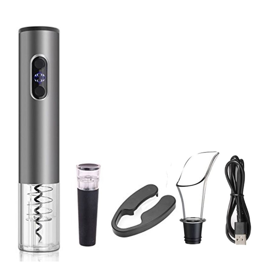 XF0340 Electric Wine Opener Gift Set With Charg…