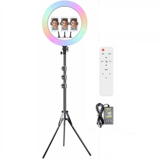 MJ45 18″ RGB And White Ring Light with 2.…