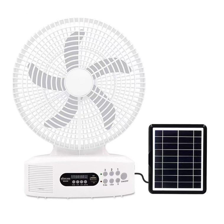 EP-312 Solar Powered 5 Blade Fan With Built-In …