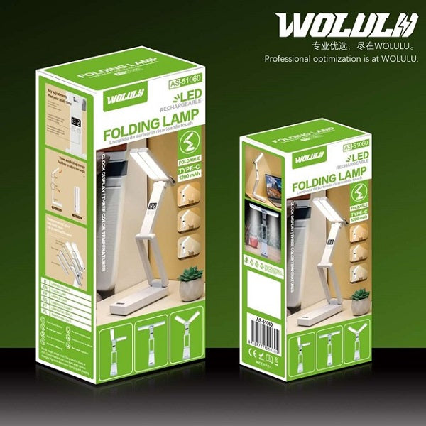 Wolulu AS-51060 1200mAh Rechargeable LED Table… - Bundle of 3