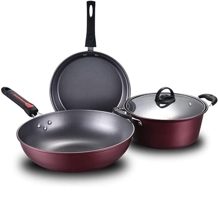 021 Non-Stick Pan, Frying Pan, Soup Pot 3 In 1