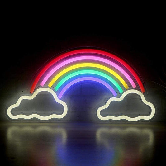 C-10 LED Rainbow Cloud Neon Sign - Bundle of 2