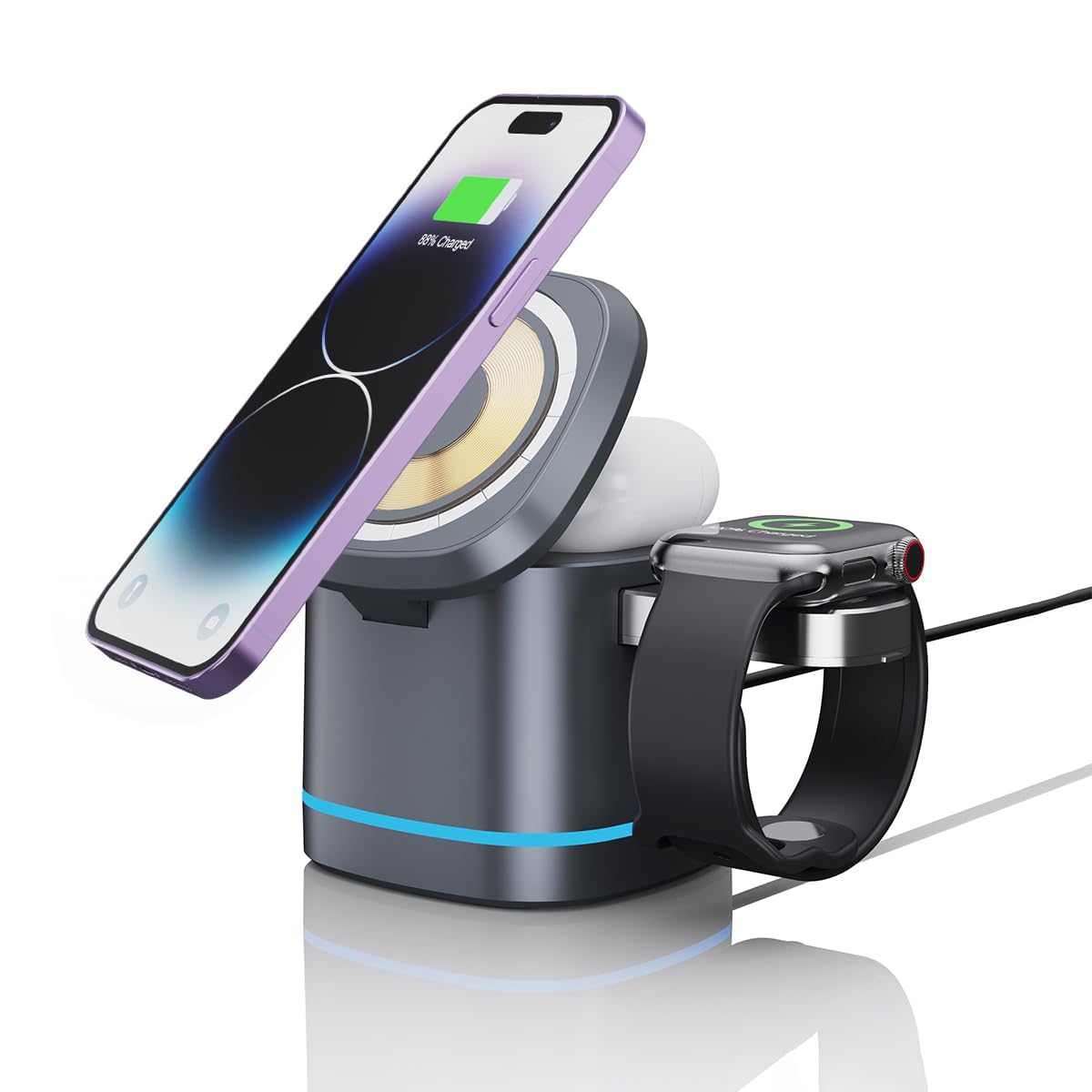 Aerbes AB-SJ161 3 in 1 Wireless Magnetic Charge…