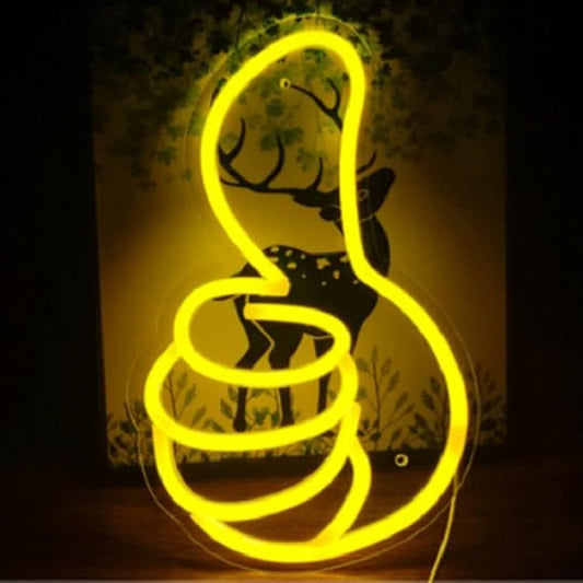 E-40 Thumbs Up Back Panel Neon Lamp With 12V 2A…