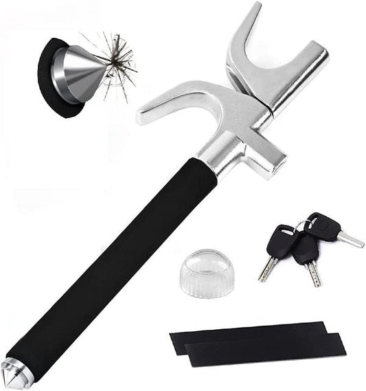 Jiageng JG68 Car Steering Wheel Lock With Hamme… - Bundle of 2