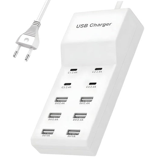 CH-650 Treqa 6USB Port + 4PD USB Hub - Bundle of 2