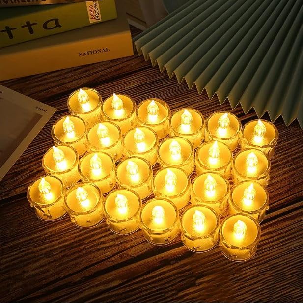 Battery Operated Smokeless Candles Pack Of 24 - Bundle of 3
