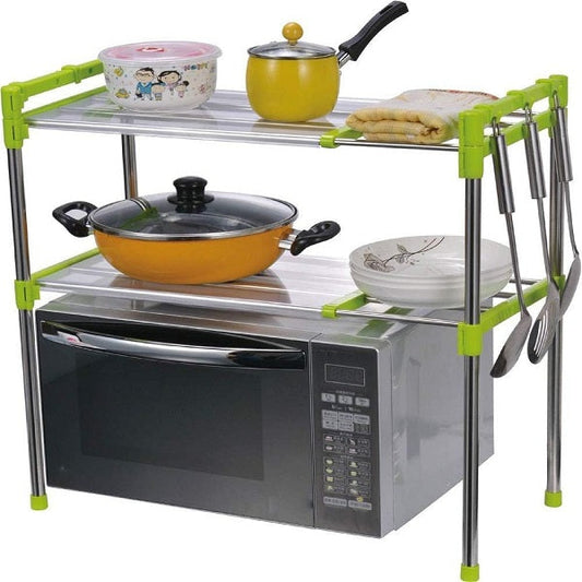 XF0883 Adjustable 2 Layer Microwave Storage Rac…
