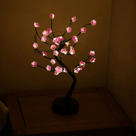 D-5 36 LED Cherry Blossom Tree Lamp With Base D… - Bundle of 2