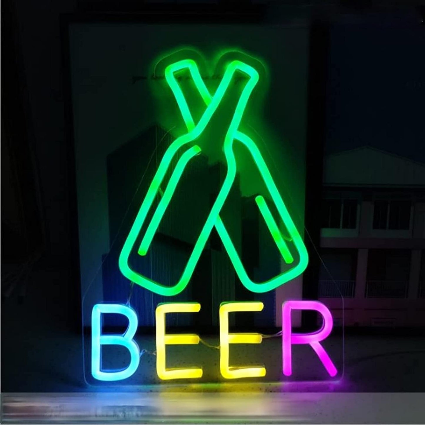 C-17 USB Powered Beer Neon Lamp With Back Plate…