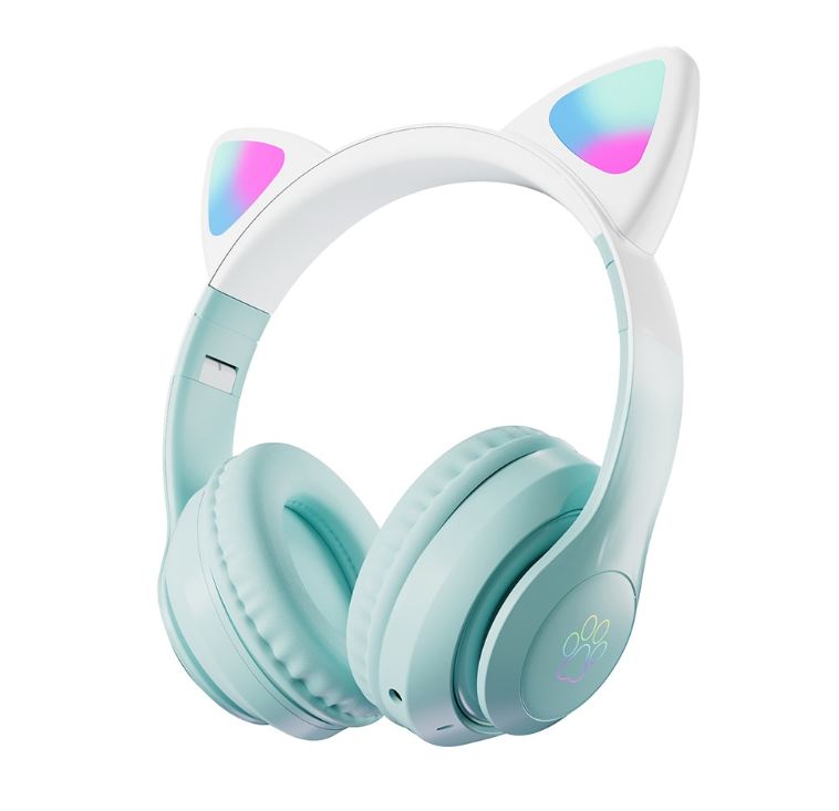 Aerbes AB-D517 Cuffie Stereo Bluetooth Cat Ear … - Bundle of 2