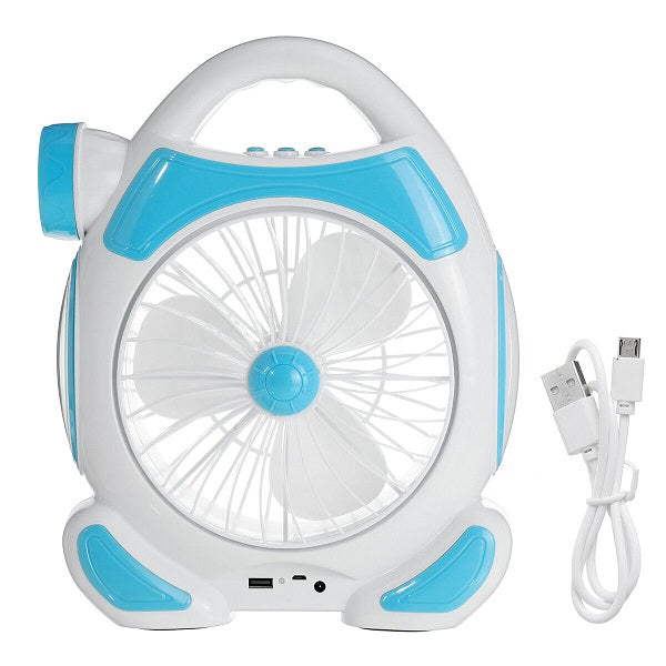 FA-1988 Rechargeable Desktop Fan with Light 2 x…