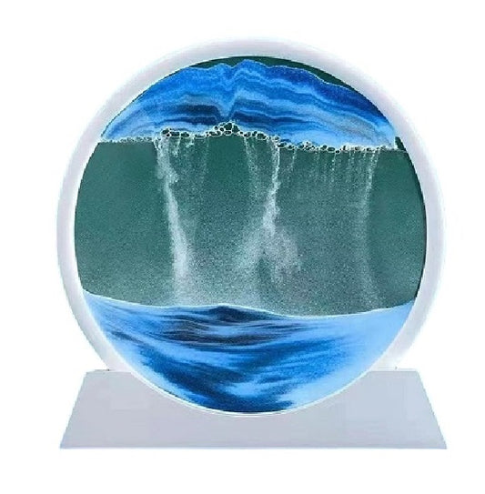3D Circular Flowing Sand Painting 12″