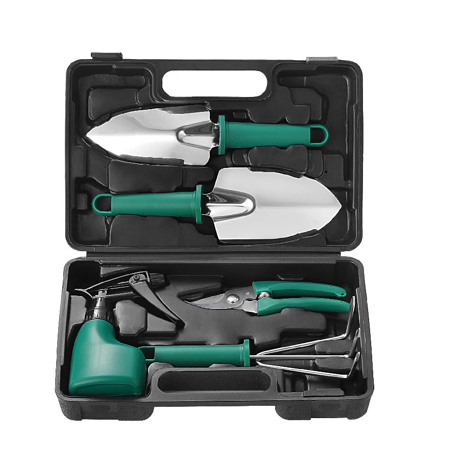 XF0903 Ergonomic Handle Garden Tool Set Green 5…