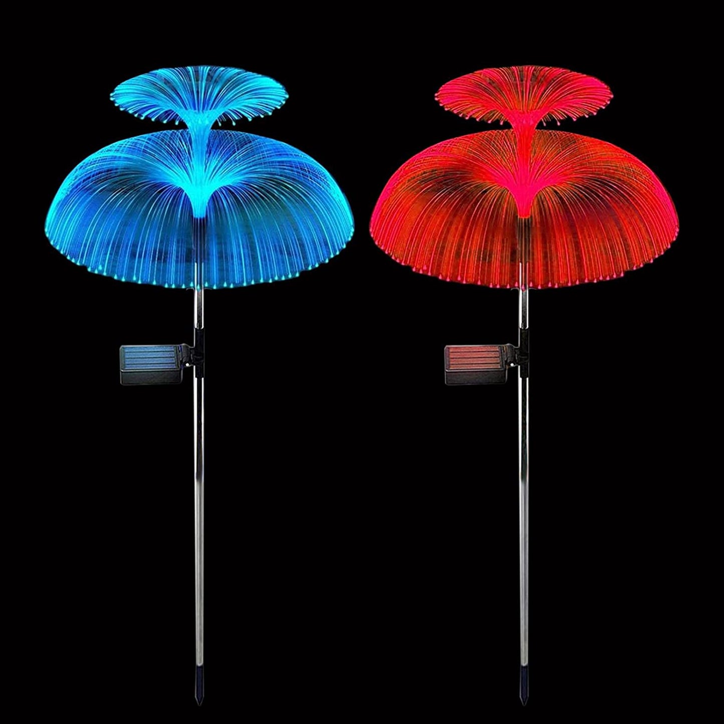FA-LC75C Solar Powered Fibber Double Layer Jell… - Bundle of 2
