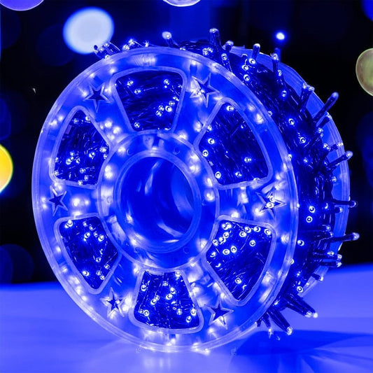 ZYF-D148 100M Blue 9V String Fairy Light on Bla…