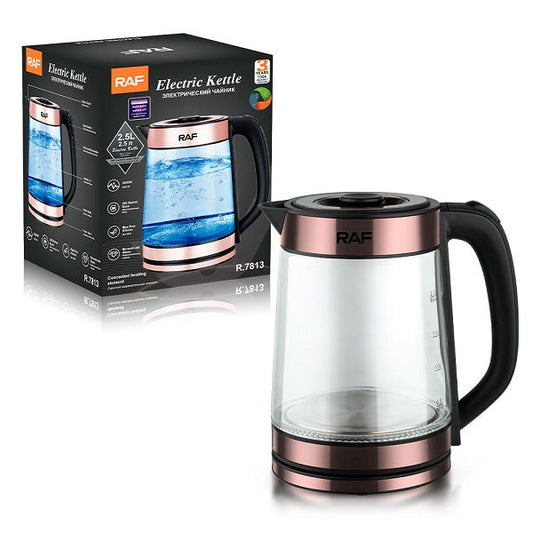 RAF R.7813 Electric Cordless Glass 2.5L Kettle …