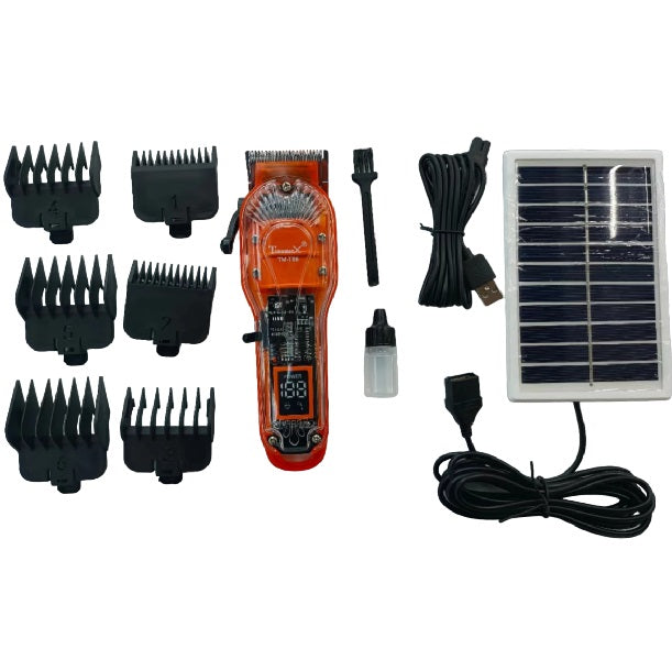 TM-T66 Trimmer Solar Powered Hair Shaver