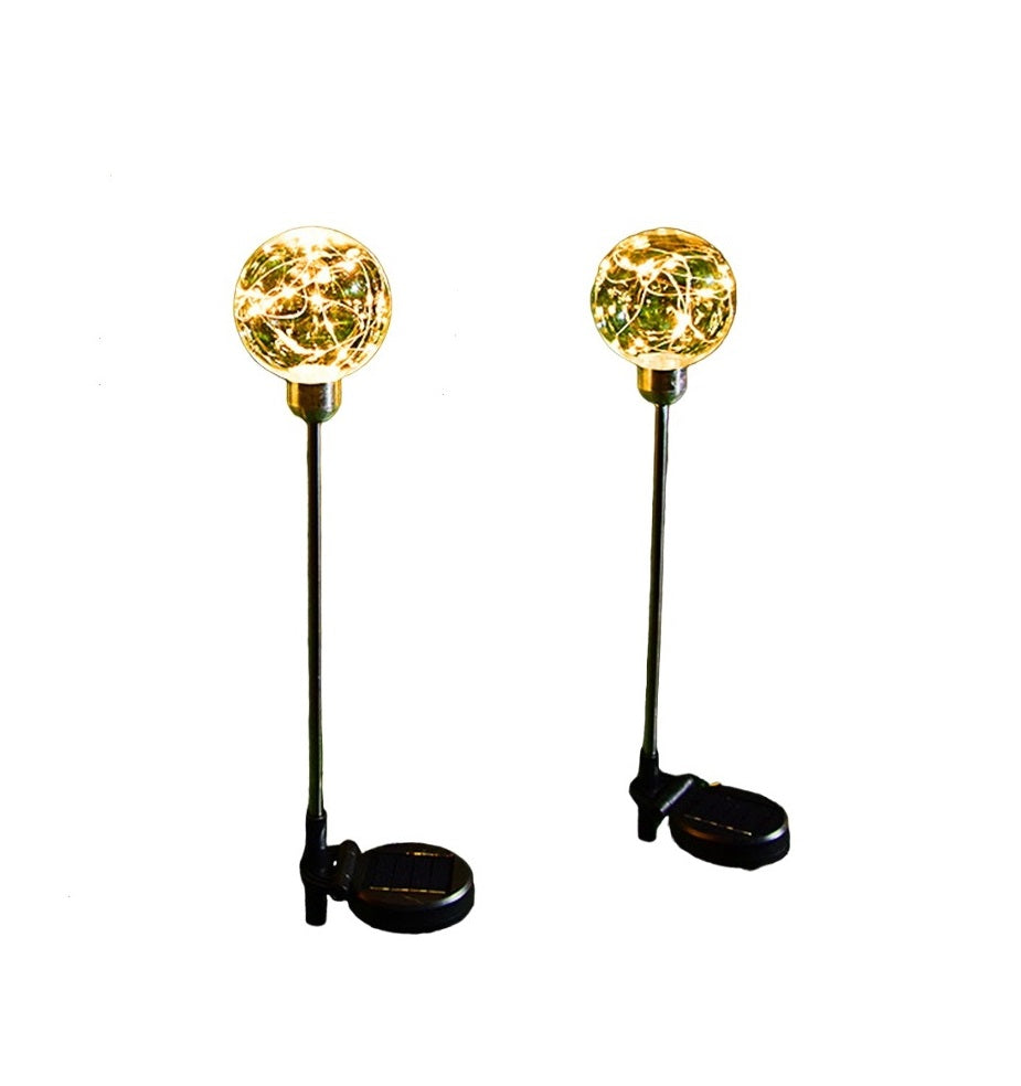 FA-LC72H Solar Powered Copper Wire Ball Garden … - Bundle of 3