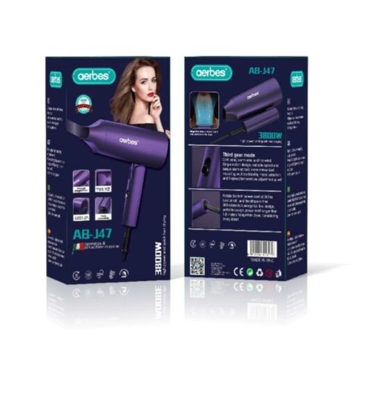 AB-J47 Professional Hair Dryer Portable Hot &am…