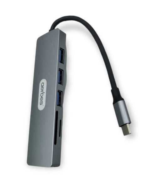 AB-E984 Type C Hub 6 in 1 with Card Reader &…