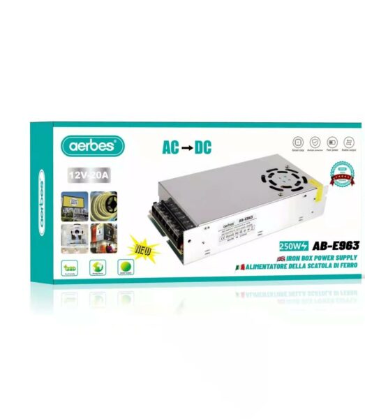 Aerbes AB-E963 Iron Box Power Supply 12V 20A 25…