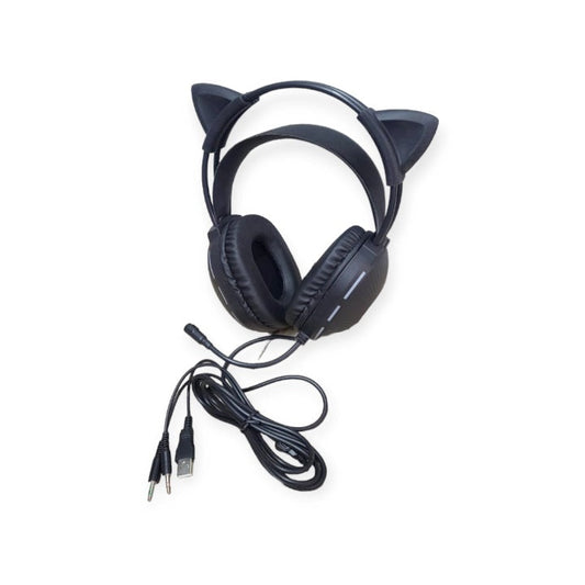 Aerbes AB-EJ11 Wired Cat Ear 3.5mm USB RGB Gami… - Bundle of 2