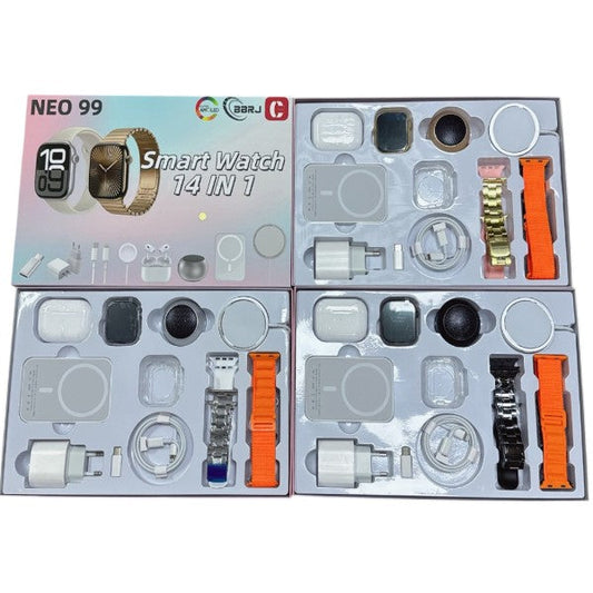 Neo 99 14 in 1 Smart Watch Set with Wireless Ch…