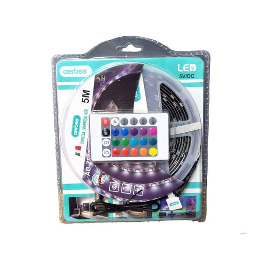 Aerbes AB-Z813 RGB 300LED USB 5050 Strip Light… - Bundle of 3