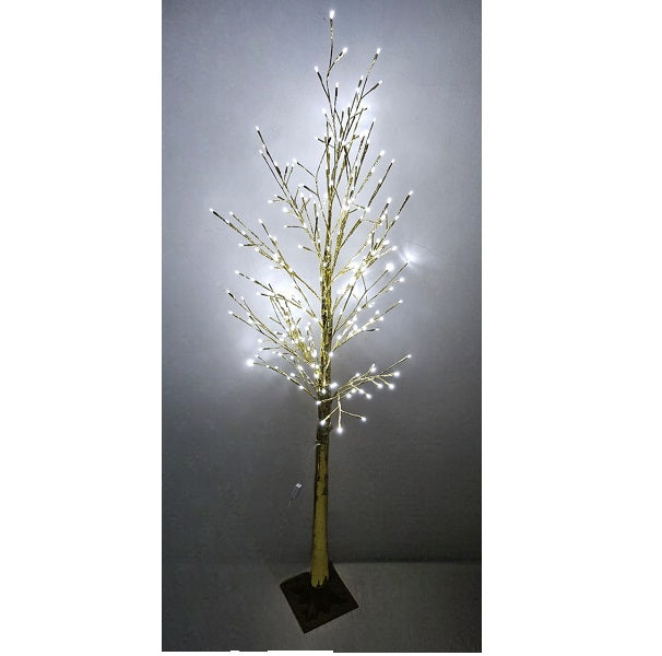 ZYF-118 1.8M White LED Gold Birch Light 240 LED