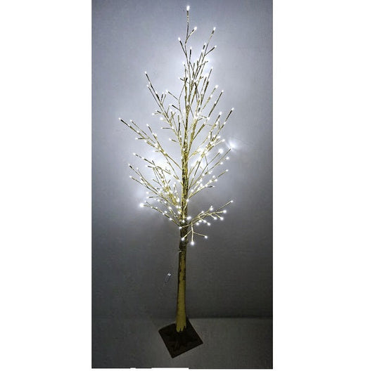 ZYF-118 1.8M White LED Gold Birch Light 240 LED