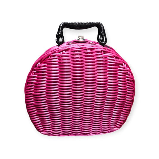 JG20375348 Rattan Basket Semi Circle Picnic Cas…