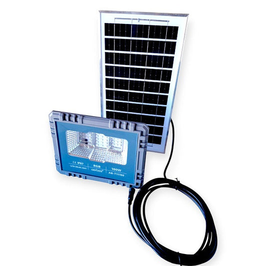 Aerbes AB-T11100 100W 31LED Solar RGB Flood Li…