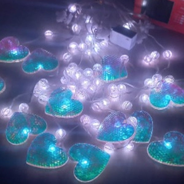 ZYF-176 3M Balls And Hearts Smart LED Curtain L… - Bundle of 2