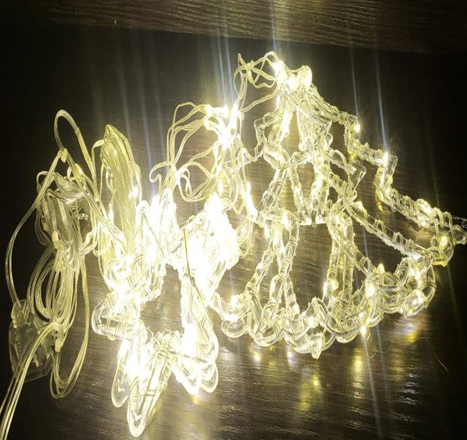ZYF-28 Star & Christmas Tree LED Fairy Curt… - Bundle of 3