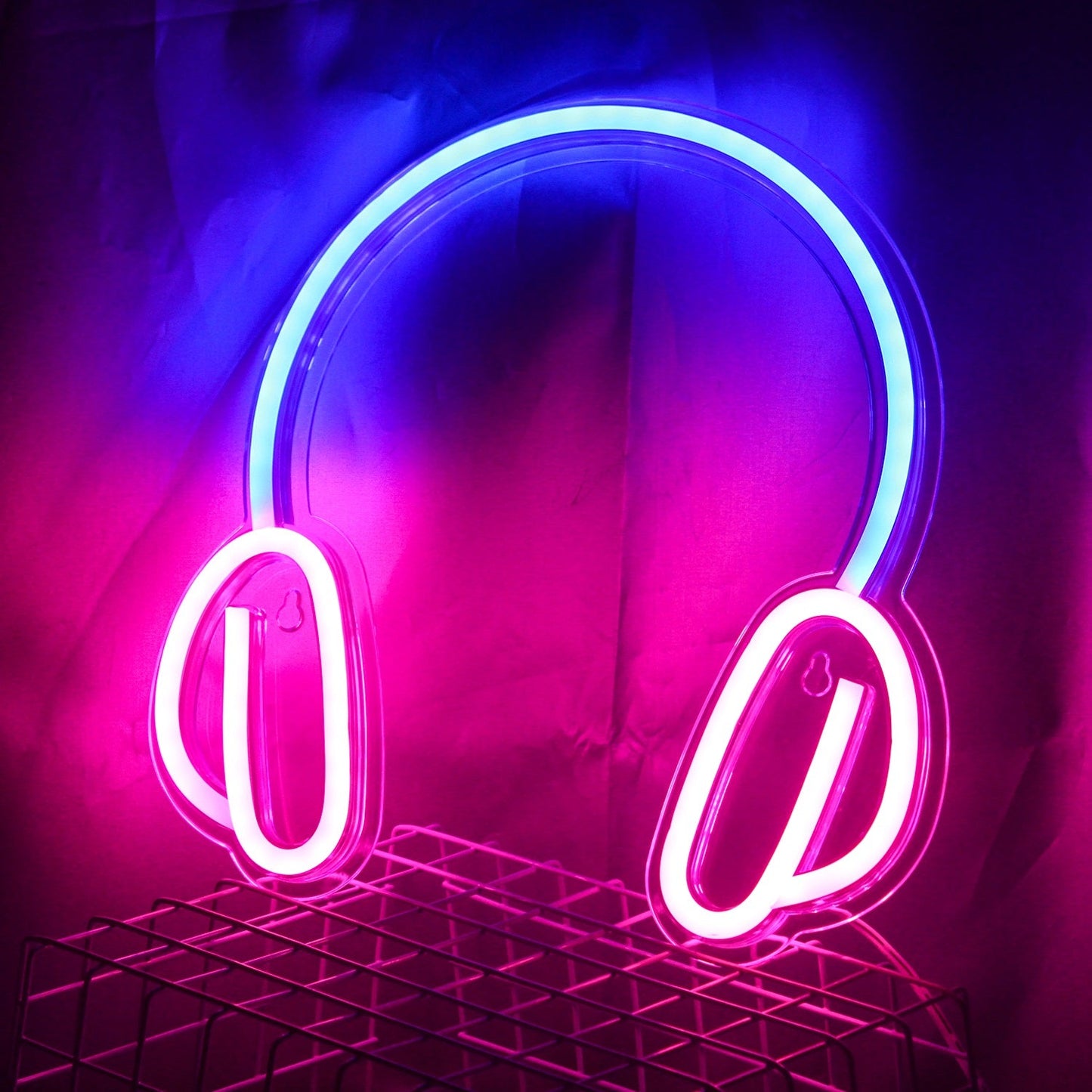 C-12 USB Powered Headphone Neon Lamp With Back … - Bundle of 2