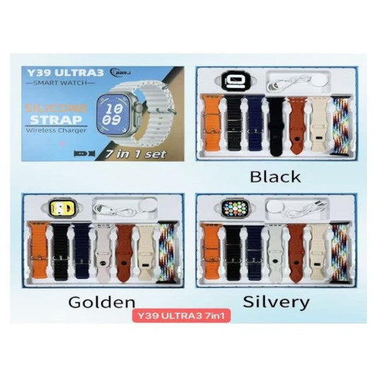 Y36 7 in 1 Smart Watch Set Olywear App - Bundle of 2