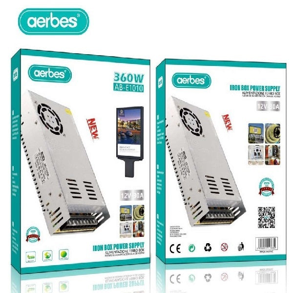 Aerbes AB-E1010 360W Power Supply 12V 30A With …