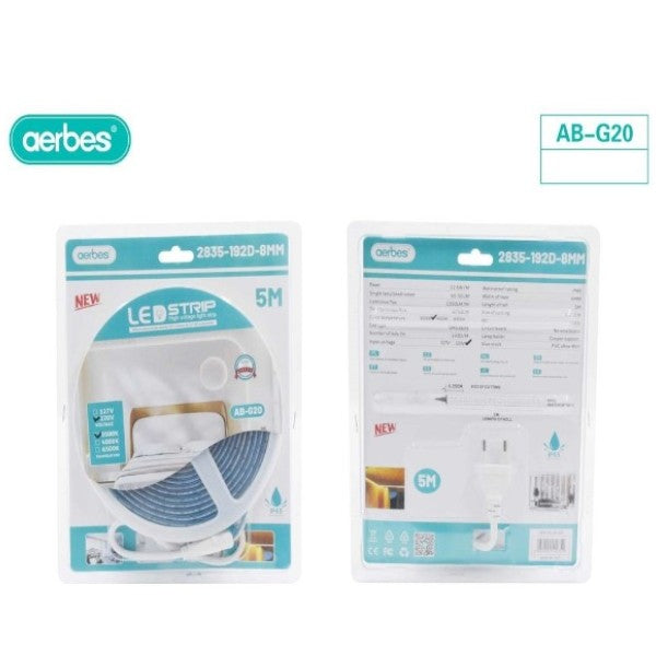 Aerbes AB-G20 LED 5M Strip Light SMD2835 - Bundle of 2
