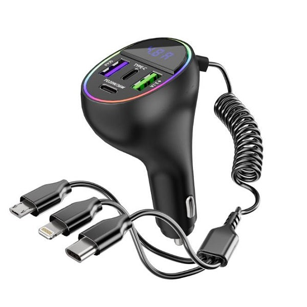 Aerbes AB-CZ29 3 in 1 QC4.0 PD Car Charger 3.1A… - Bundle of 2