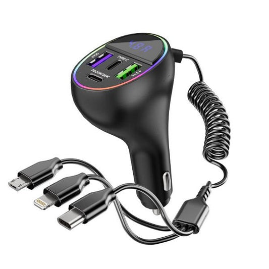 Aerbes AB-CZ29 3 in 1 QC4.0 PD Car Charger 3.1A… - Bundle of 2