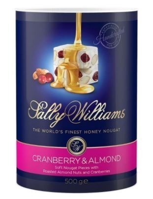 Sally Williams Cranberry & Almond Nougat 500g Tub