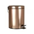 Royal Homeware 5ltr Rose Gold Stainless Steel Dustbin - Dome Lid & Pedal