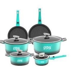 6-Piece Die-Cast Aluminum Alloy Non-Stick Pan Cookware Set