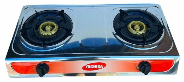 2-Plate Portable Stainless Steel Gas Stove